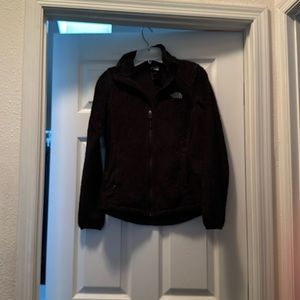 Black north face fleece jacket. Full zip up